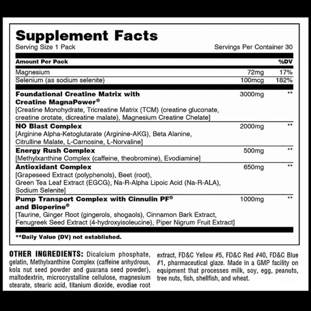 Universal Nutrition Animal Pump 30 Packs 3