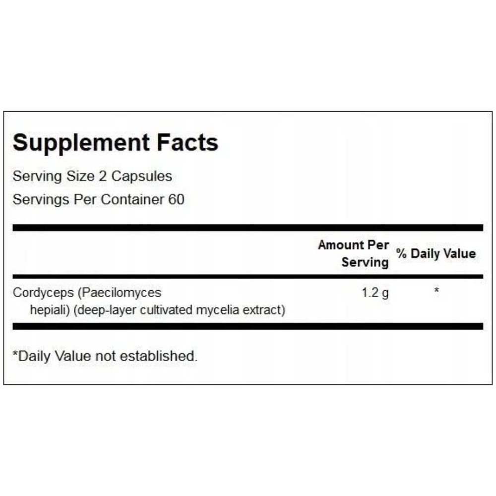 Swanson Cordyceps 120 Capsules 3