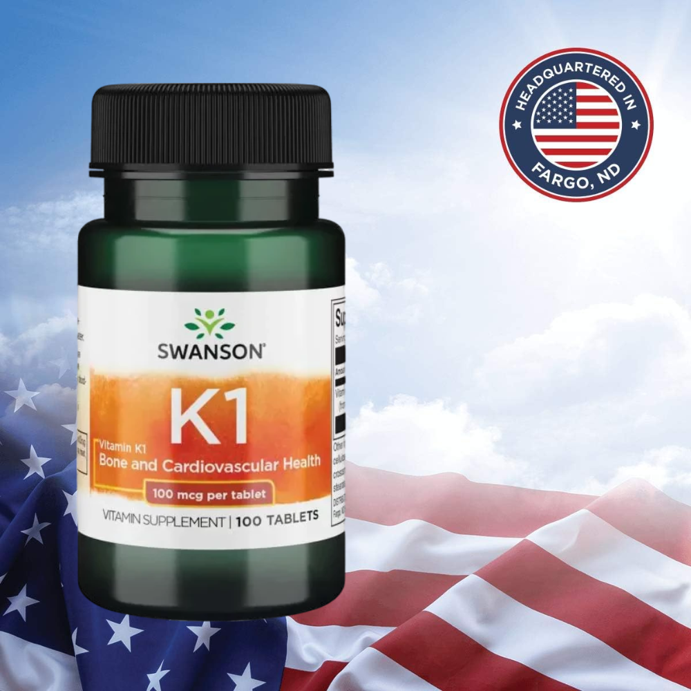 Swanson Vitamin K-1 100mcg 100 Tablets 2