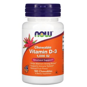 now foods chewable vitamin d-3 1000iu