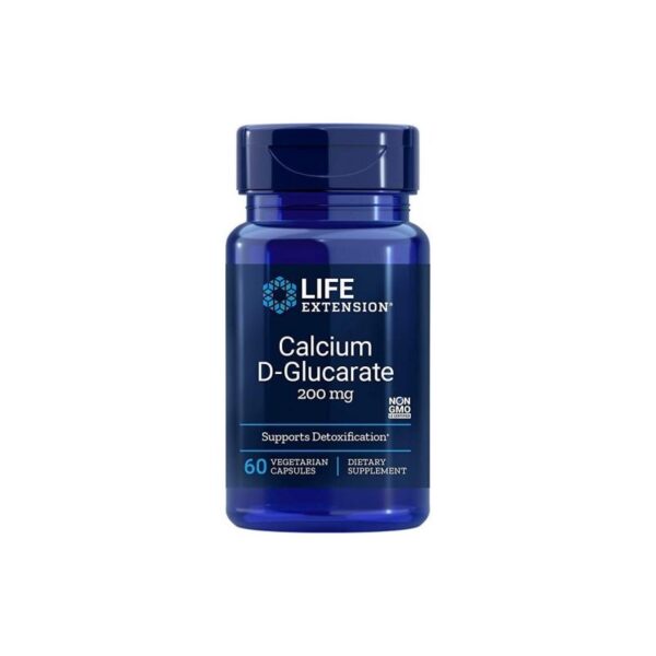 Life extension calcium d-glucarate 200mg 60 capsules