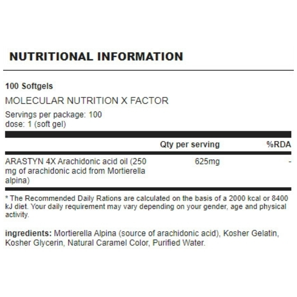 Molecular Nutrition X-Factor 100 Softgels 3
