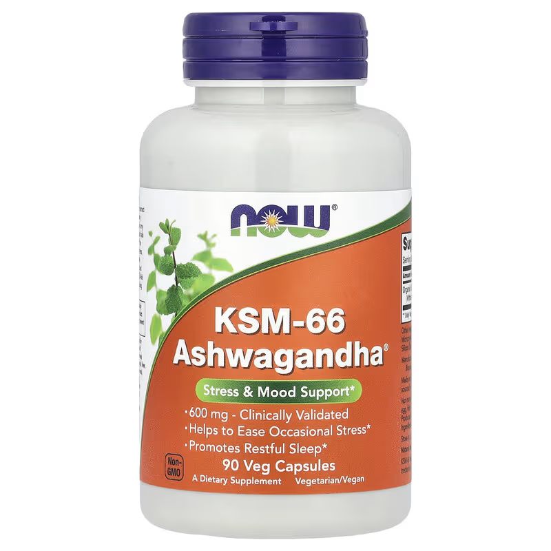 Now Foods KSM-66 Ashwagandha 90 Veg Capsules