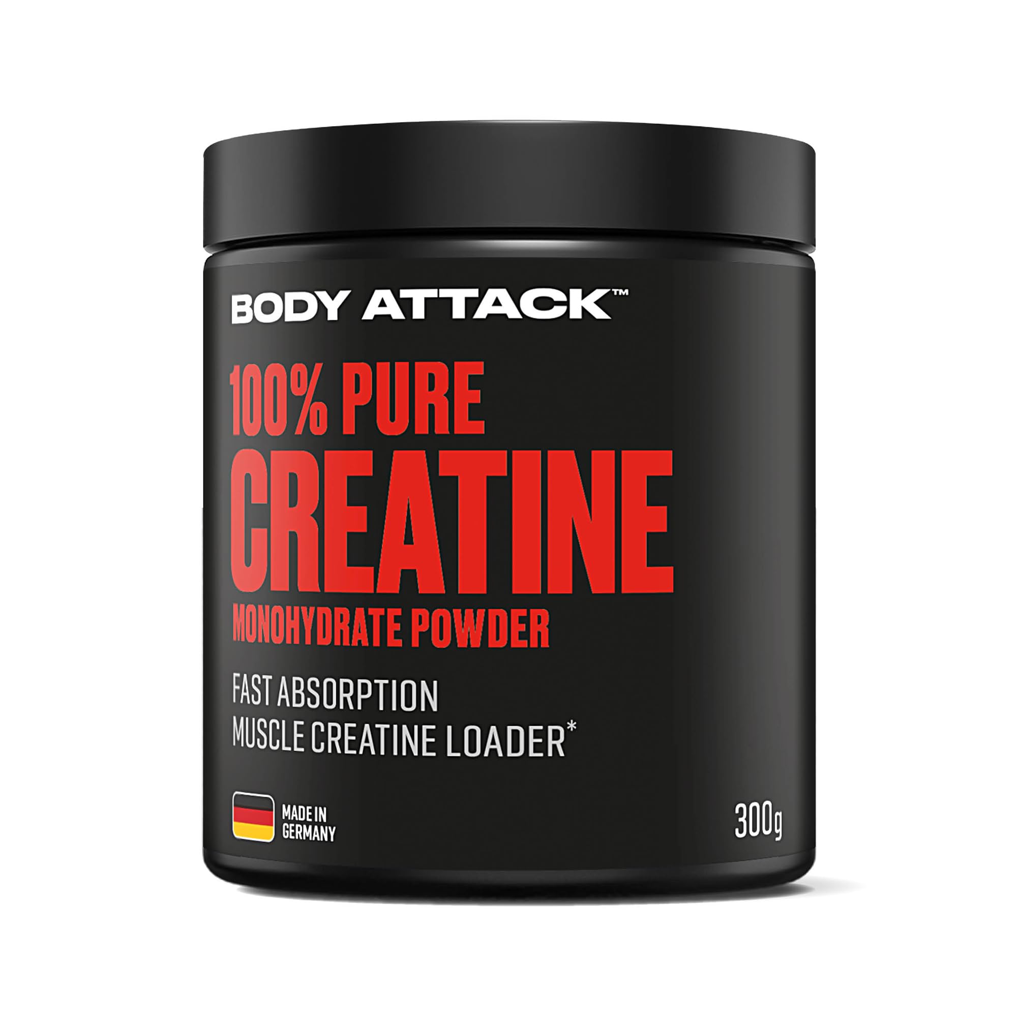 Body Attack 100% Pure Creatine Monohydrate Powder 300g