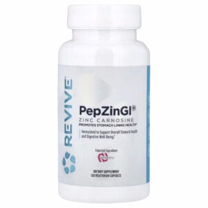 Revive PepZinGI Zinc Carnosine 120 Vegetarian Capsules